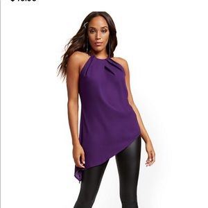 Link-Strap Halter Blouse - 7th Avenue